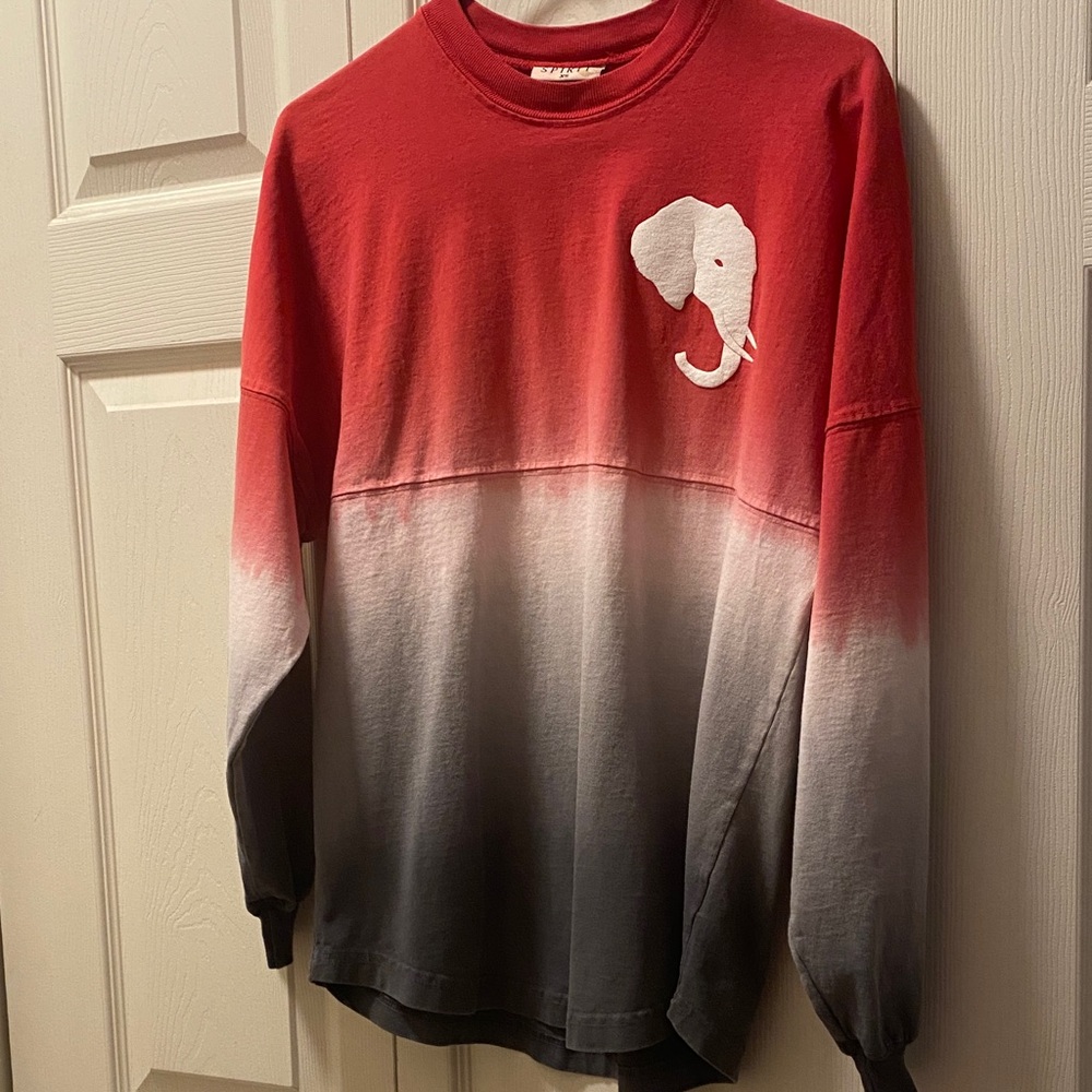 Alabama Crimson Tide Spirit Ombre Jersey with Elephant Design